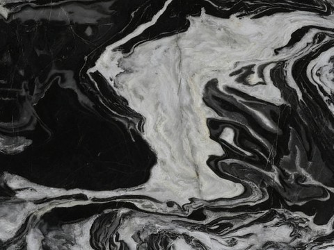 泼墨山水黑色大理石奢石 深色大理石 黑白大理石