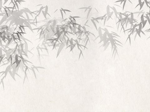 竹叶 水墨画竹子竹叶 中式竹叶