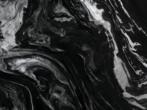 泼墨山水黑色大理石奢石 深色大理石