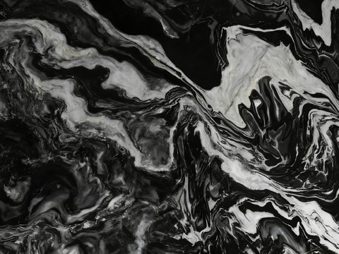 泼墨山水黑色大理石奢石 深色大理石 黑白大理石
