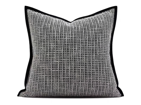 现代抱枕 枕头 格纹抱枕