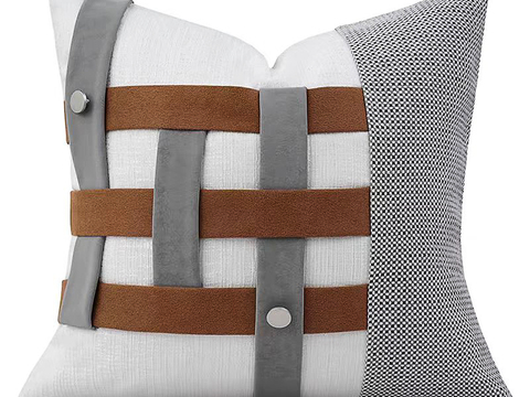 现代抱枕 枕头 编织抱枕  拼接抱枕