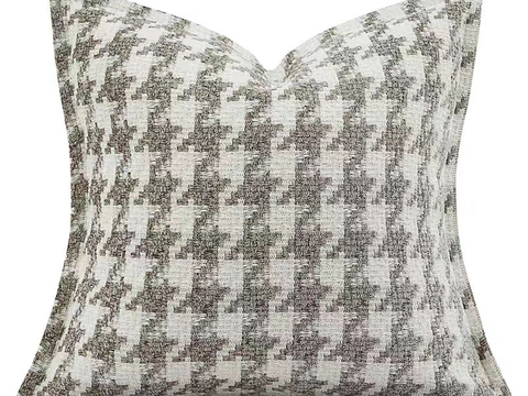 现代抱枕 枕头 格纹抱枕