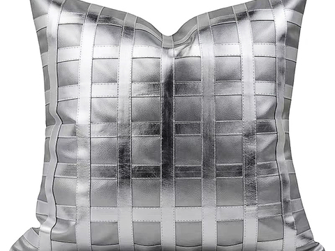 现代抱枕 枕头 印花抱枕 皮革抱枕