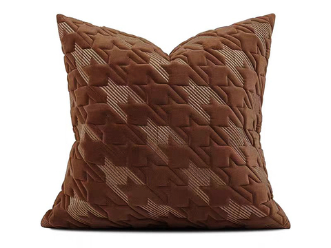 现代抱枕 枕头 印花抱 格纹抱枕