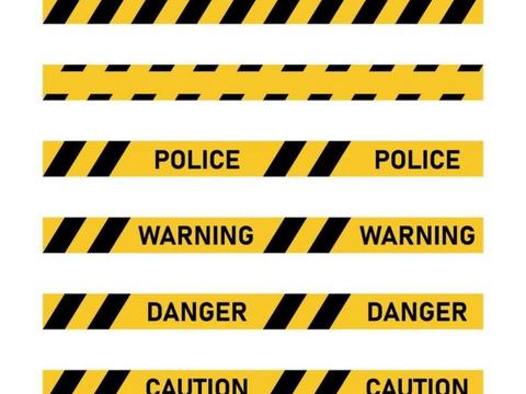 黑黄线 黄黑线 警戒线 警示线 安全条 反光条