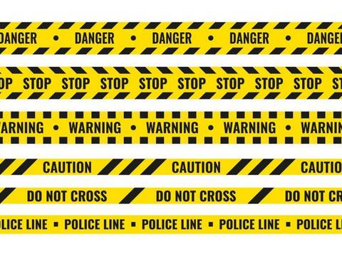 黑黄线 黄黑线 警戒线 警示线 安全条 反光条