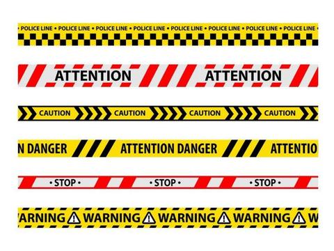 黑黄线 黄黑线 警戒线 警示线 安全条 反光条