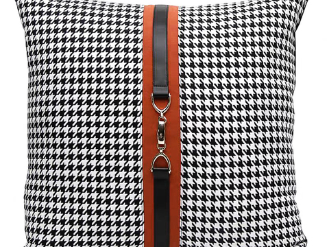 现代抱枕 枕头 印花抱枕 格纹抱枕