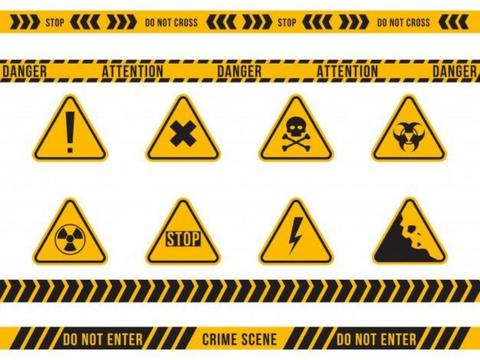 黑黄线 黄黑线 警戒线 警示线 安全条 反光条