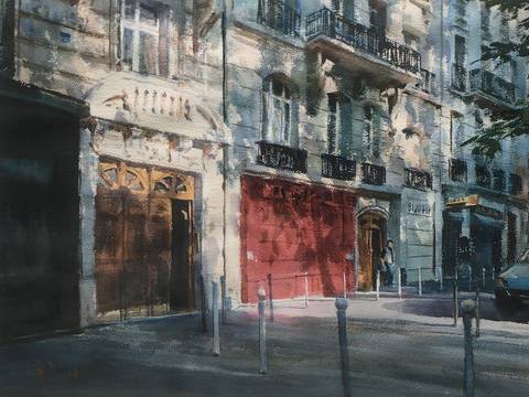 水彩画 装饰画 风景画