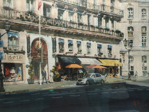 水彩画 装饰画 风景画