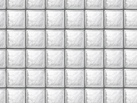 无缝白色透明玻璃砖