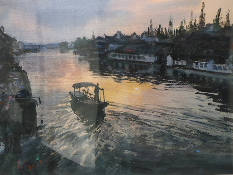 水彩画 装饰画 风景画