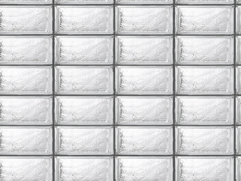 无缝白色透明玻璃砖