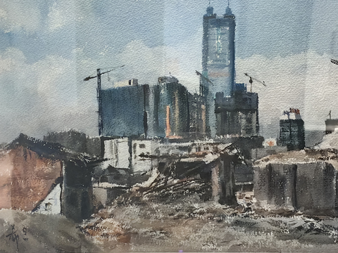 水彩画 装饰画 风景画