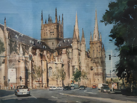 水彩画 装饰画 风景画