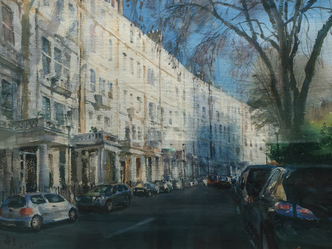 水彩画 装饰画 风景画