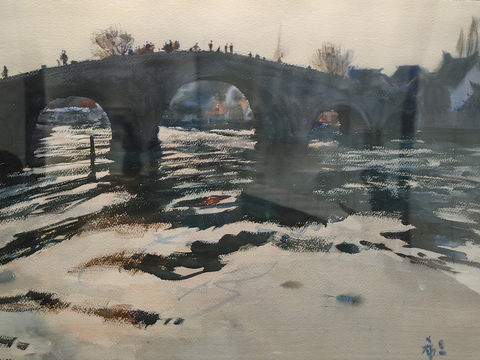 水彩画 装饰画 风景画