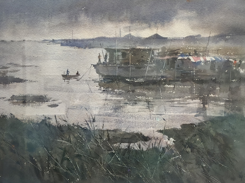 水彩画 装饰画 风景画