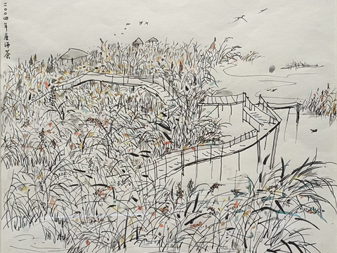 吴冠中绘画作品