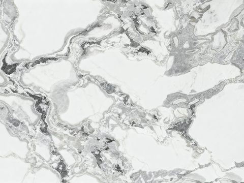 现代轻奢鱼肚白大理石 芬迪白大理石奢石 灰白色大理石