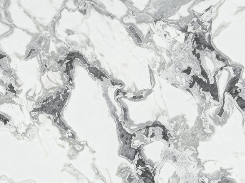 现代轻奢鱼肚白大理石 芬迪白大理石奢石 现代奶油浅色大理 黑