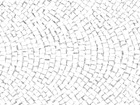 弧形铺路石砖 室外地面黑白凹凸