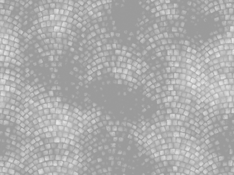 弧形铺路石砖 室外地面黑白凹凸