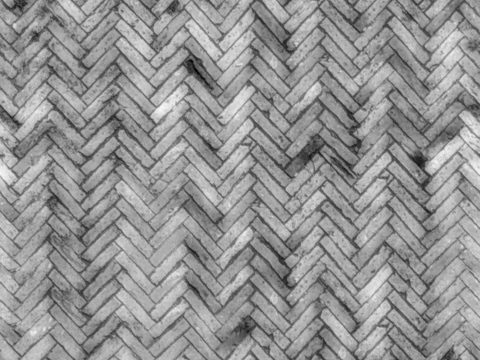 红砖地面 室外地面 砖石地面 黑白凹凸