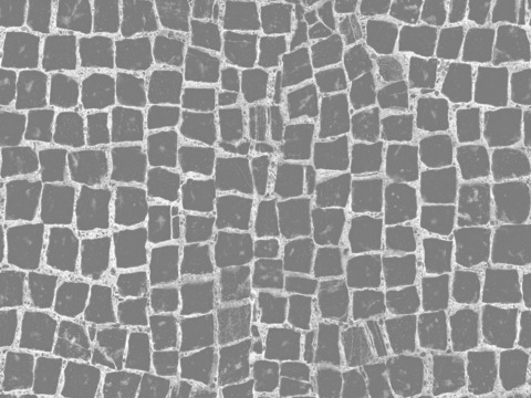 鹅卵石铺装地面 碎石室外地面 黑白凹凸