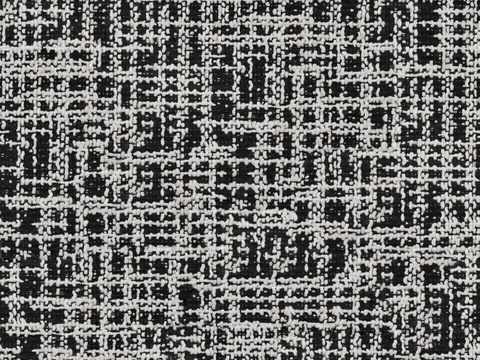 现代无缝意式针织黑边格子布