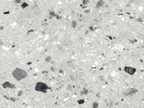 现代简约水磨石地面 网红款水磨石 浅灰色水磨石