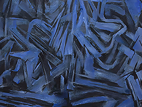 现代简约蓝色装饰画