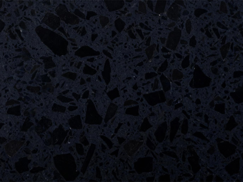 现代极简水磨石地面 黑色水磨石 深色水磨石 黑色颗粒水磨石