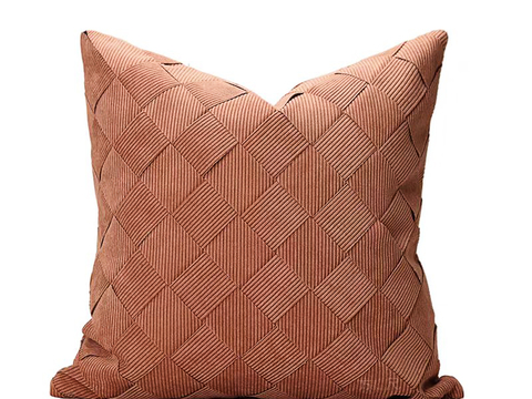 现代抱枕 枕头 布艺抱枕 编织抱枕