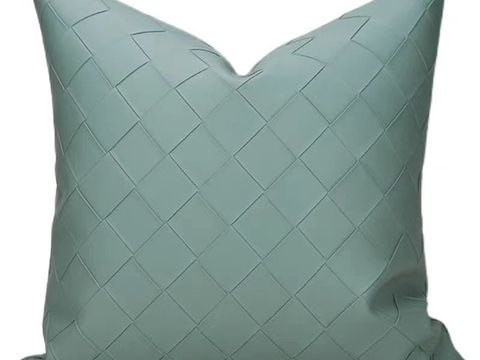 现代抱枕 枕头 皮革抱枕 编织抱枕