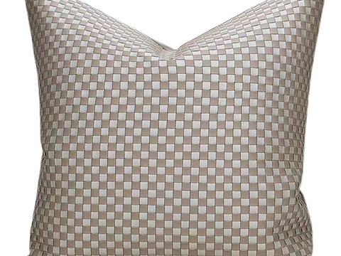 现代抱枕 枕头 印花抱枕 格纹抱枕