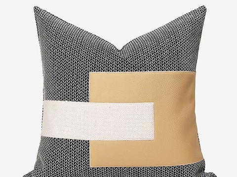 现代抱枕 枕头 布艺抱枕  拼接抱枕