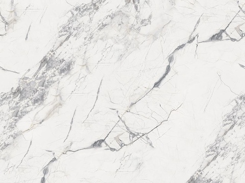 新中式轻奢无缝白色大理石岩板