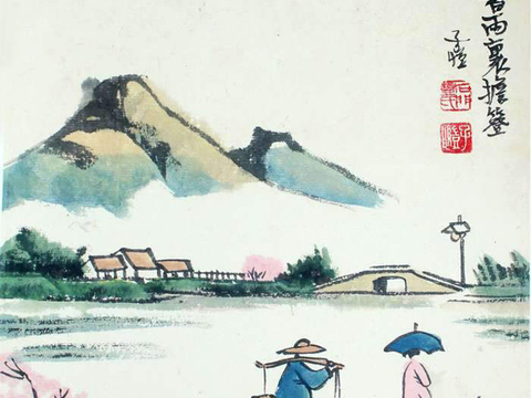 中式装饰山水画