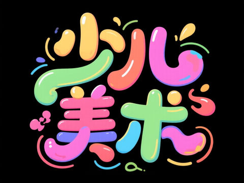 字体设计 少儿美术 文字