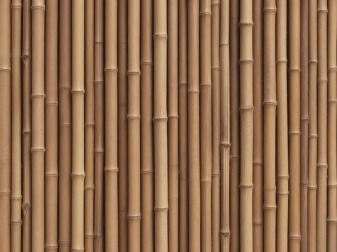 日式侘寂竹节纹理 竹子护栏格栅 天然竹子格栅 竹子围栏 竹子