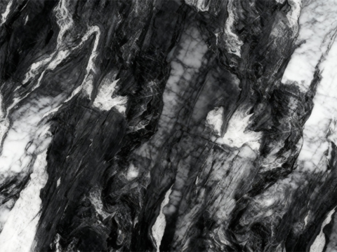 现代新中式泼墨山水大理石 黑色大理石 黑白大理石 深色大理石