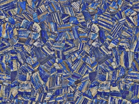 景泰蓝半宝石 蓝色大理石拼花 蓝宝石拼花奢石 蓝色拼花石材