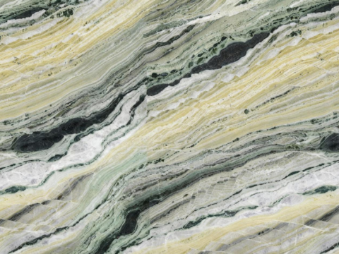 新中式轻奢冷翡翠 香格里拉翡翠绿大理石 绿色奢石 翠绿色大理