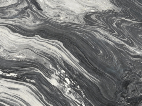 现代新中式泼墨山水大理石 黑色大理石 黑白大理石 深色大理石