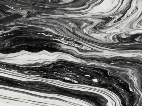 现代新中式泼墨山水大理石 黑色大理石 黑白大理石 深色大理石