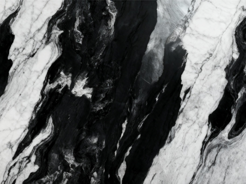 现代新中式泼墨山水大理石 黑色大理石 黑白大理石 深色大理石