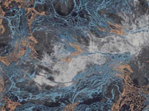 现代抽象纹理地毯 新中式山水地毯 深色地毯 烟雾纹理地毯